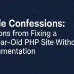 Code Confessions: What I Learned Fixing a 10-Year-Old PHP Site Without Any Documentation
